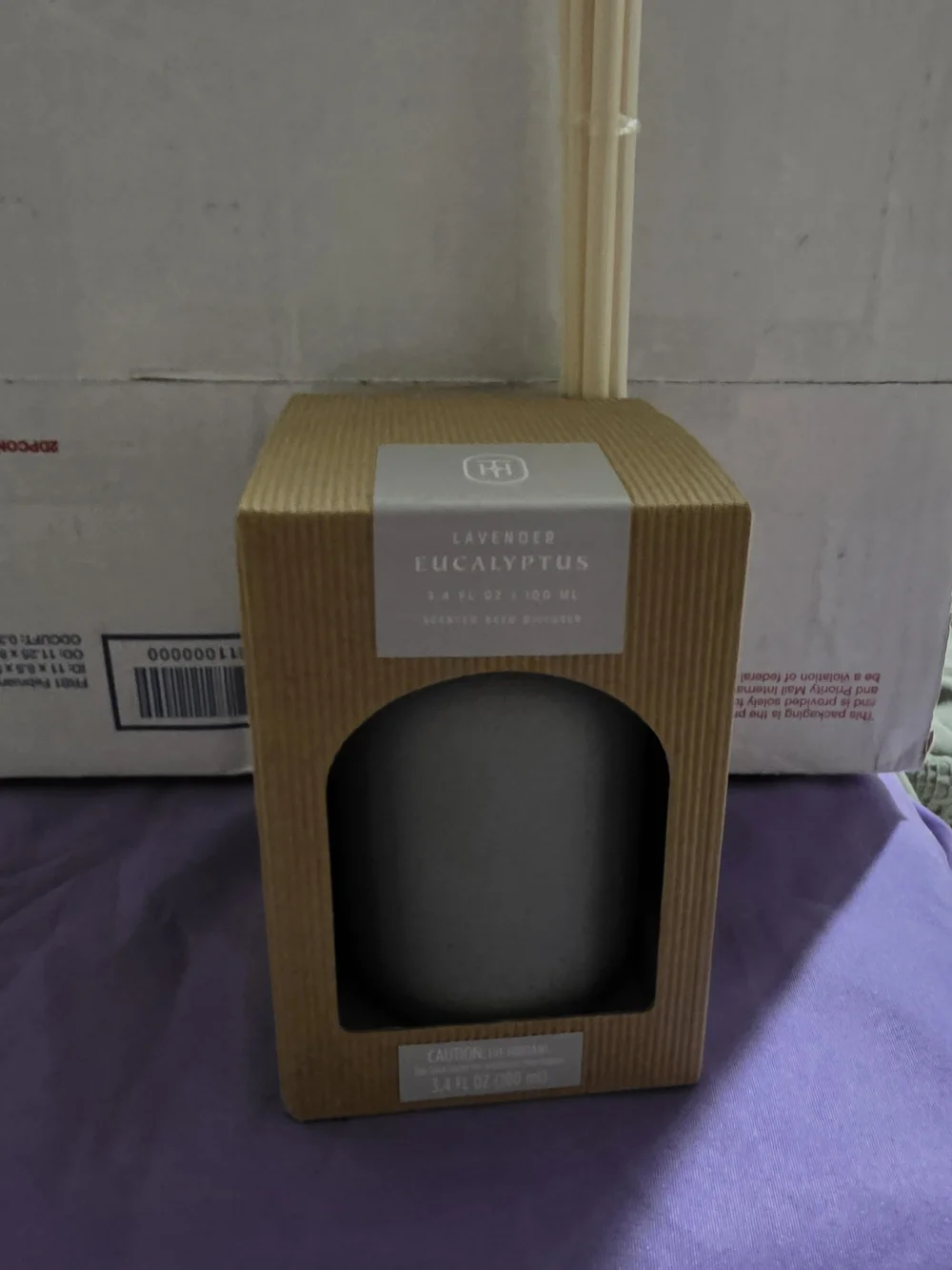 2 Lavender Eucalyptus Reed Diffuser Sets